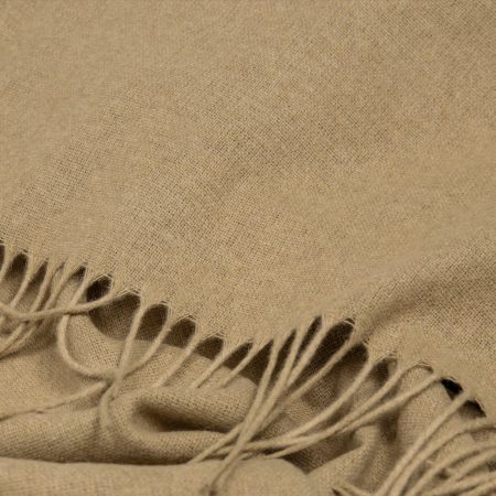 Paddington Throw - Fine Wool Blend - Camel - Image 2