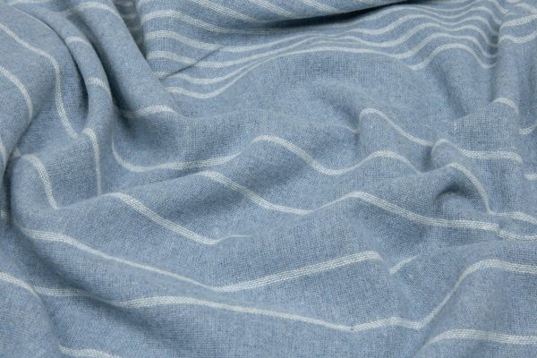 Paddington Throw - Fine Wool Blend - Forever Blue - Image 2