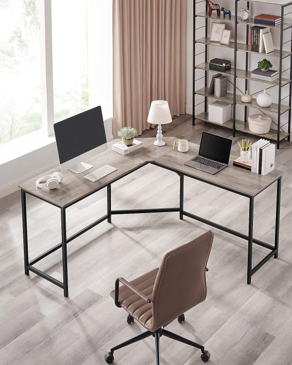 L-Shaped Computer Corner Desk Home Office - Image 2