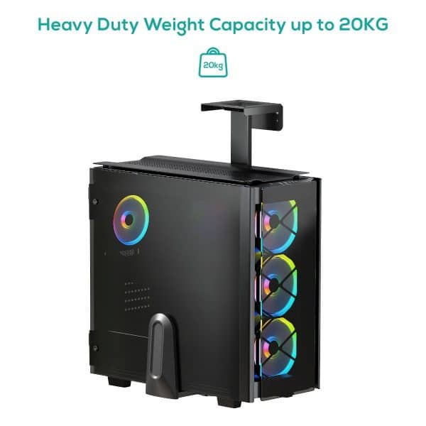activiva Ultra-Wide Adjustable Wall & Under-Desk PC Mount - Image 2