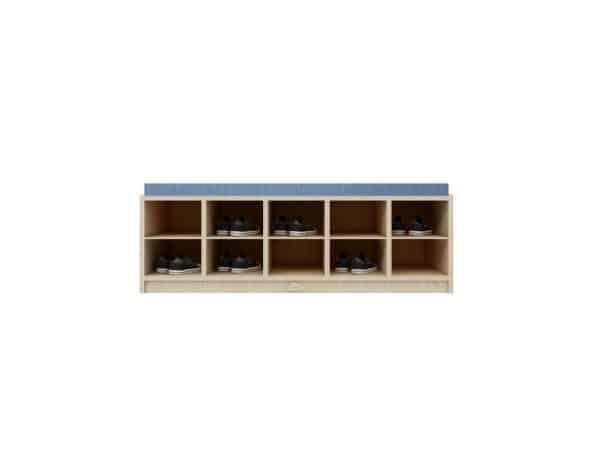 Jooyes 10 Cubbies Kids Shoes Storage Bench - Image 2