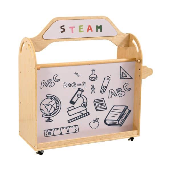 Jooyes STEAM Trolley 3-in-1 Mobile Shelf Cabinet With 9 Storage Boxes - Image 2