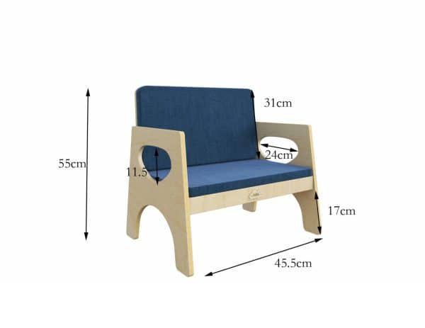 Jooyes Goteborg Kids Armchair Single Seat Sofa - Image 2