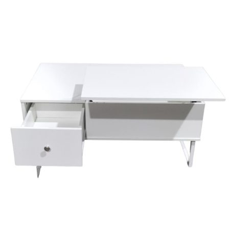 Lift Up White Coffee Table With Storage - Image 2