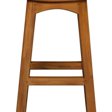 Tokyo Solid Mahogany Timber Barstool (Light Pecan)