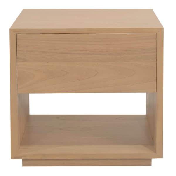 Oscar 1 Drawer Bedside Table (Natural) - Image 2