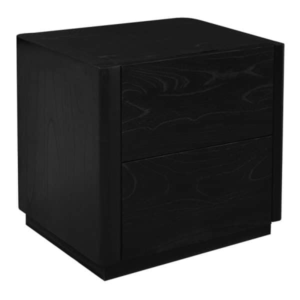 Gatsby 2-Drawer Bedside Table (Black) - Image 2