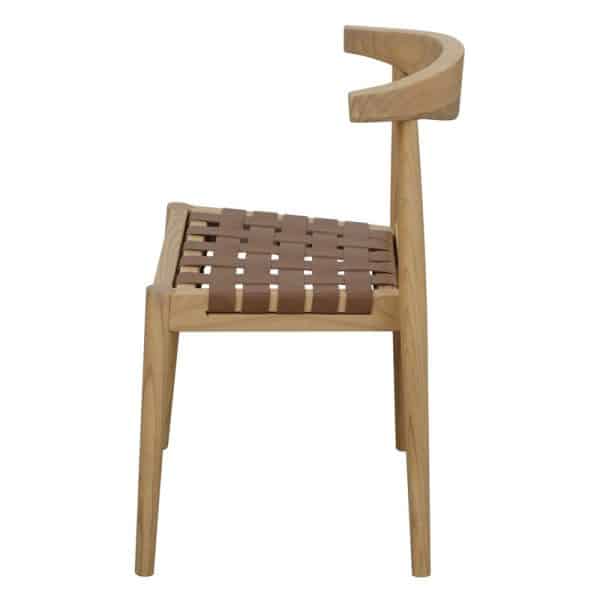 Elliot Leather Dining Chair (Natural) - Image 2