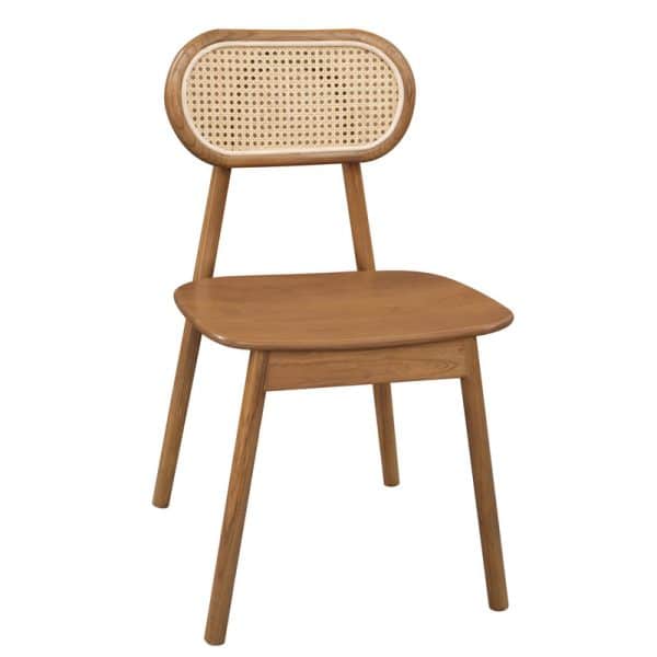 Kelly Rattan Dining Chair (Almond) - Image 2