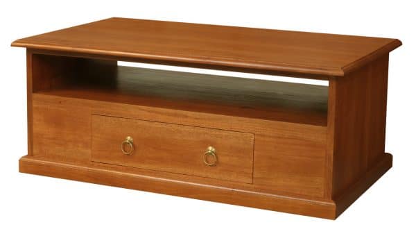 Tasmania 2 Drawer Coffee Table - Light Pecan - Image 2