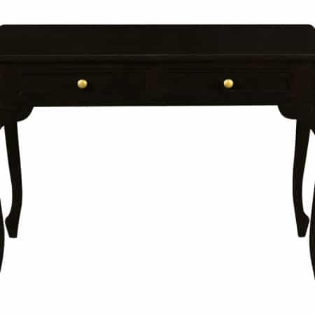 Queen Anne 2 Drawer Desk (Chocolate)