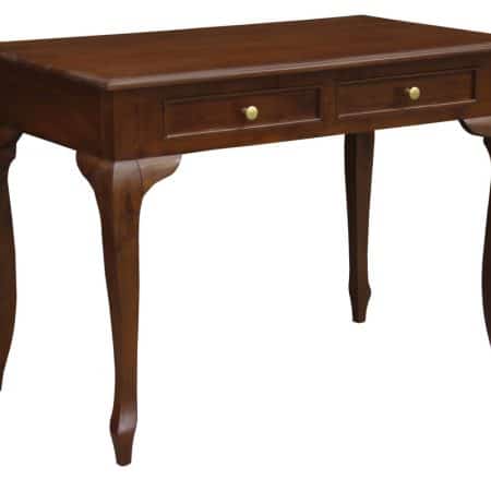 Queen Anne 2 Drawer Desk (Mahogany)