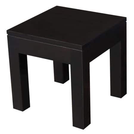 Amsterdam Solid Timber Lamp Table (Chocolate) - Image 2