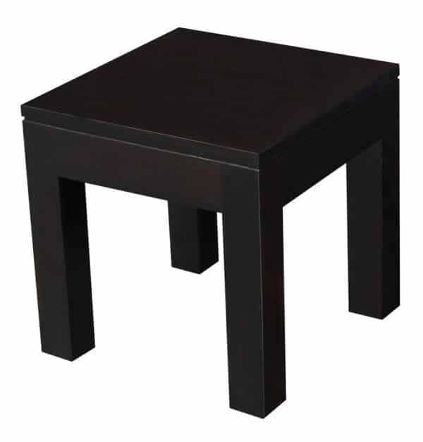 Amsterdam Solid Timber Lamp Table (Chocolate) - Image 2