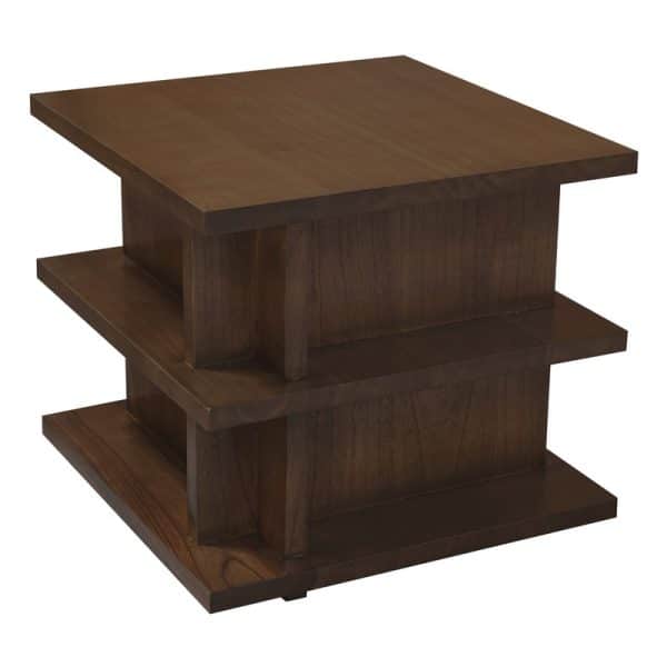 Hudson Oversized Square Side Table (Walnut) - Image 2