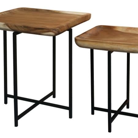 Leon Tray Nesting Table (Natural) - Image 2