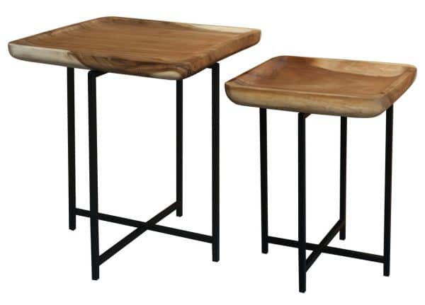 Leon Tray Nesting Table (Natural) - Image 2