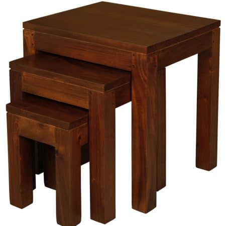 Amsterdam Nest of Table Set of 3 (Mahogany) - Image 2