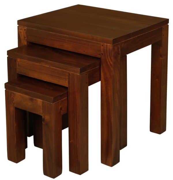 Amsterdam Nest of Table Set of 3 (Mahogany) - Image 2