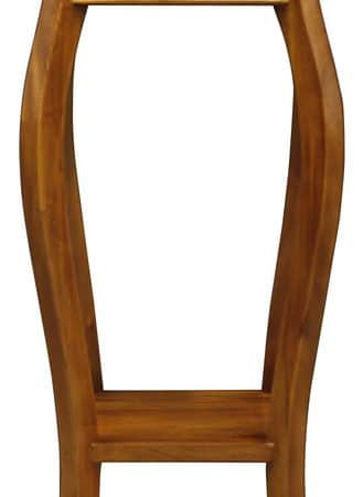 Cabriole Leg Plant Stand (Light Pecan)