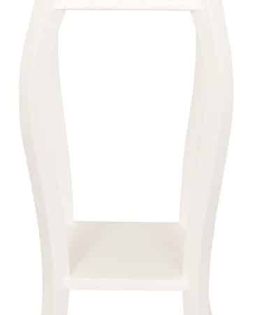 Cabriole Leg Plant Stand (White)