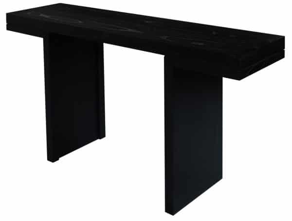 Brentwood Solid Timber Console Table (Black) - Image 2