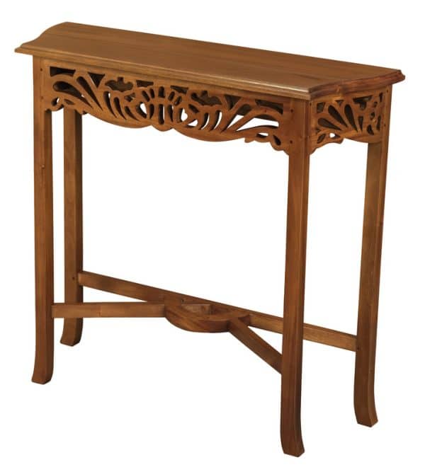 Sierra Carved Sofa Table (Light Pecan) - Image 2