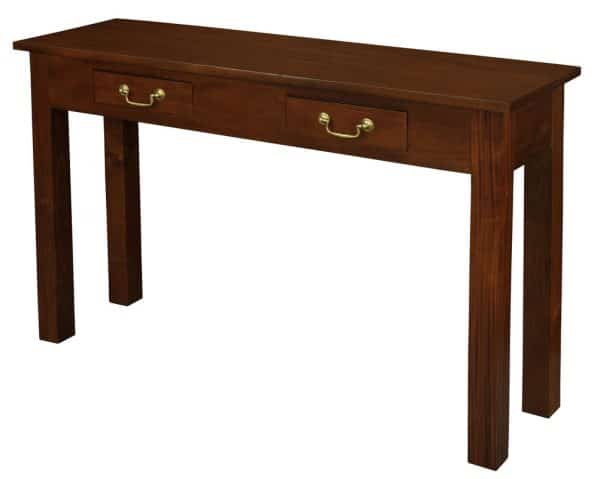 2 Drawer Straight Leg Sofa/Hall Table (Mahogany) - Image 2