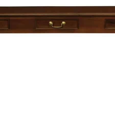Queen Anne 3 Drawer Sofa Table - Mahogany