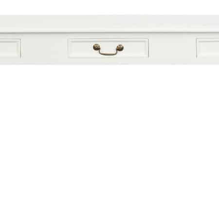 Queen Anne 3 Drawer Sofa Table - White