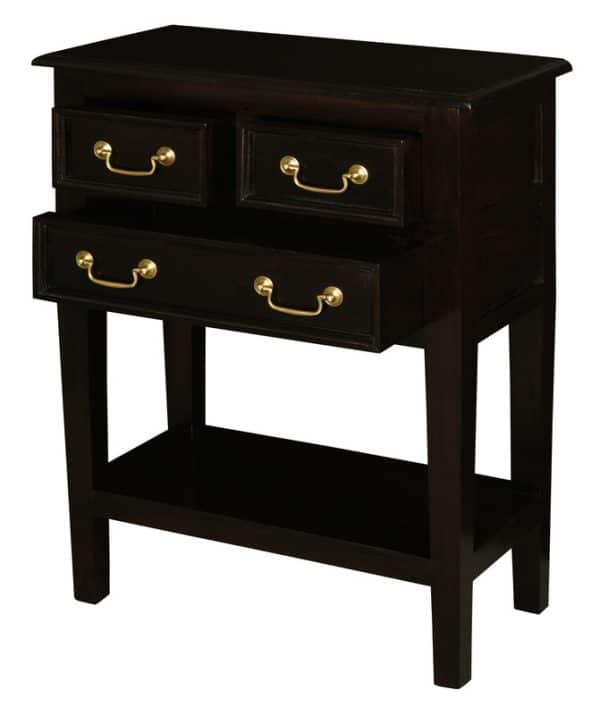 Tasmania 3 Drawer Sofa Table - Chocolate - Image 2