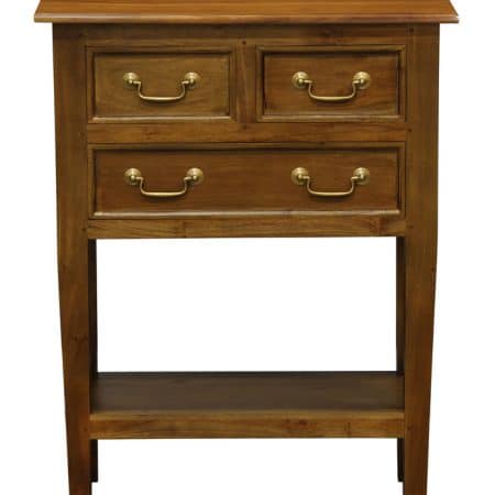 Tasmania 3 Drawer Sofa Table - Light Pecan