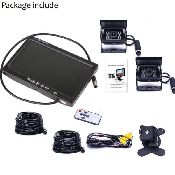 7'' Waterproof Monitor Reversing  Kit For Truck Caravan - Image 2