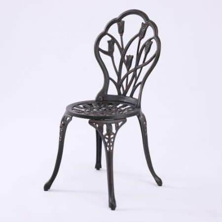 2 Seater Dominique Cast Aluminium Bistro Set - Image 2