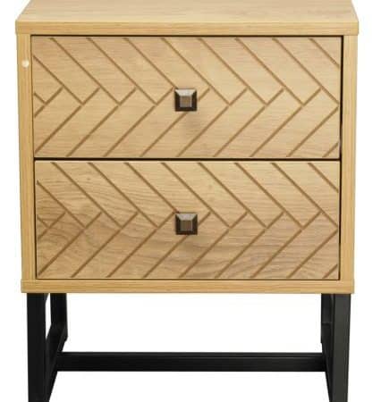 Malaga 2 Drawer Bedside Table