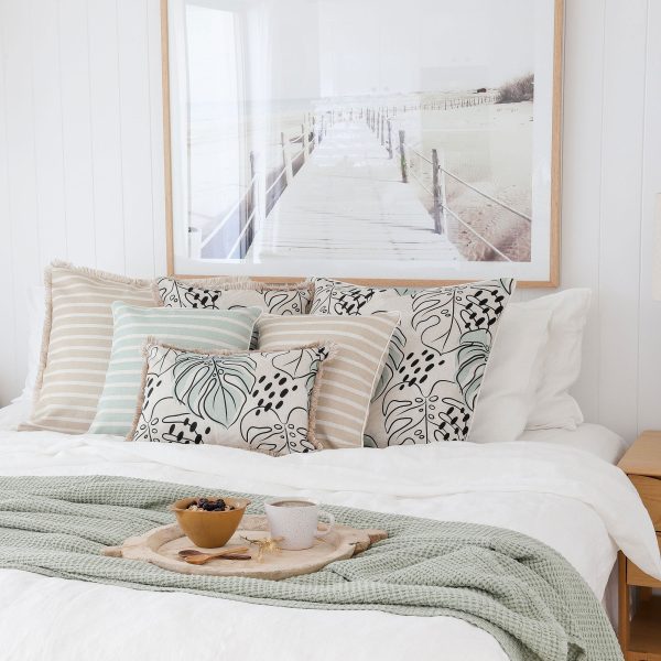 Cushion Cover-Coastal Fringe-Rainforest Seafoam-60cm x 60cm - Image 2