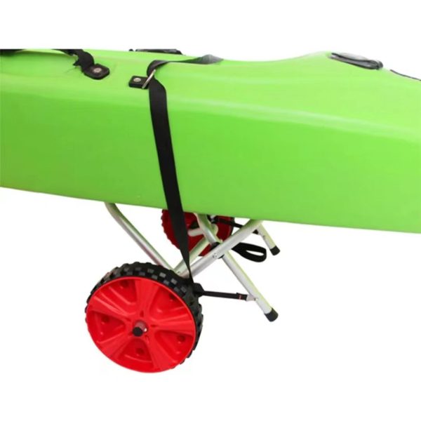 Collapsible Kayak Trolley - Folding Beach Canoe Boat Transporter Cart - Image 2
