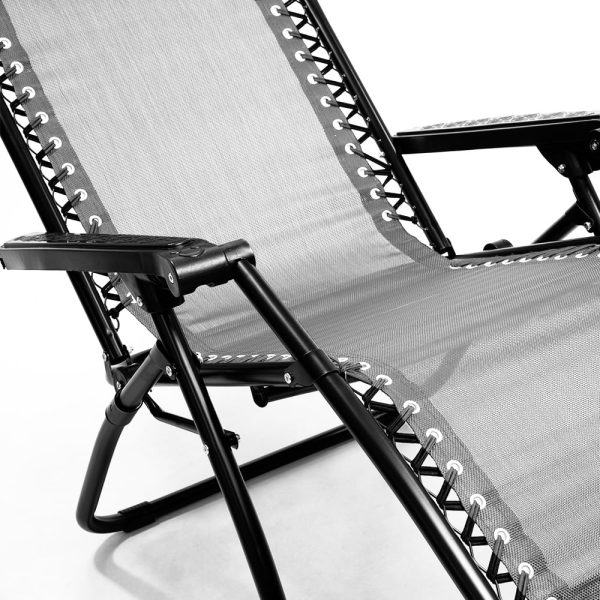 Wallaroo Zero Gravity Reclining Deck Chair - Grey - Image 2