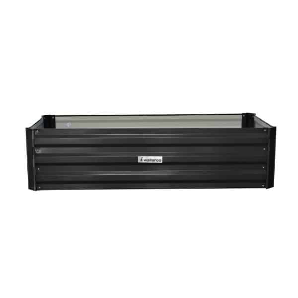 Wallaroo Garden Bed 120 x 60 x 30cm Galvanized Steel - Black - Image 2