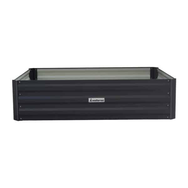 Wallaroo Garden Bed 120 x 90 x 30cm Galvanized Steel - Black - Image 2