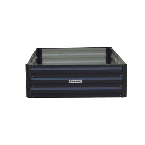 Wallaroo 150 x 90 x 30cm Galvanized Steel Garden Bed - Black - Image 2