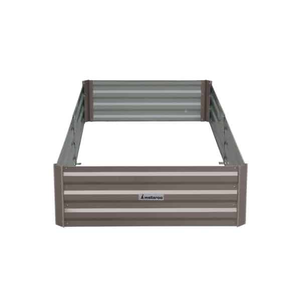 Wallaroo Garden Bed 210 x 90 x 30cm Galvanized Steel - Grey - Image 2