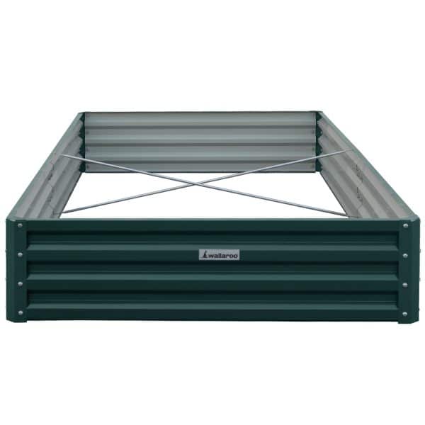 Wallaroo Garden Bed 240 x 120 x 30cm Galvanized Steel - Green - Image 2