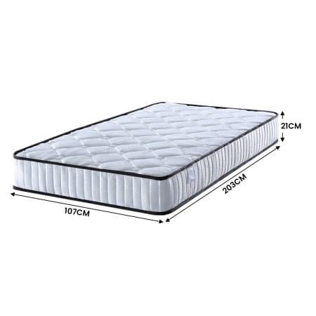 Laura Hill King Single Size Mattress Pocket Spring High Density Foam For Bed - Image 2