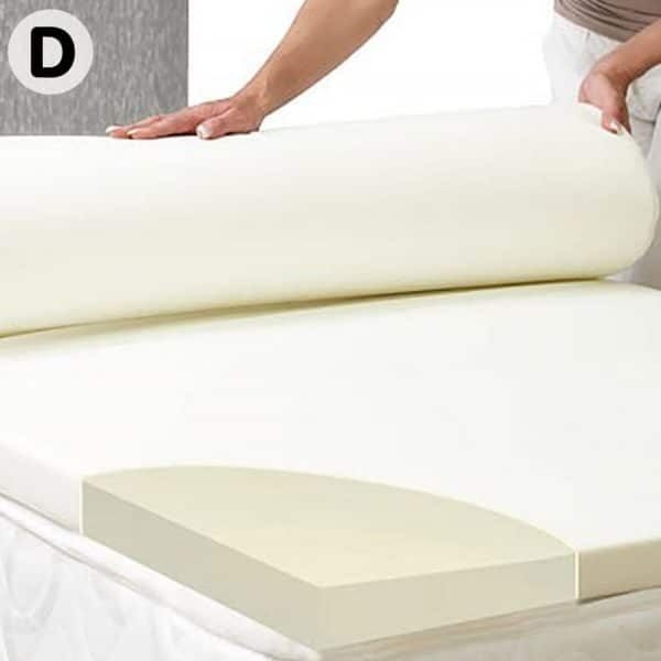 Laura Hill High Density Mattress Foam Topper 5cm - Double - Image 2