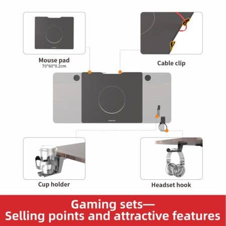 Gaming Standing Desk Home Office Lift Electric Height Adjustable Sit To Stand Motorized Standing Desk 1460 - Image 2