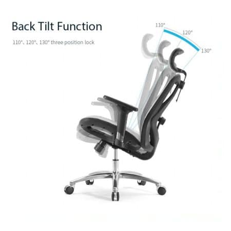 Sihoo M57 Ergonomic Office Chair, Computer Chair Desk Chair High Back Chair Breathable,3D Armrest and Lumbar Support Grey without Footrest - Image 2