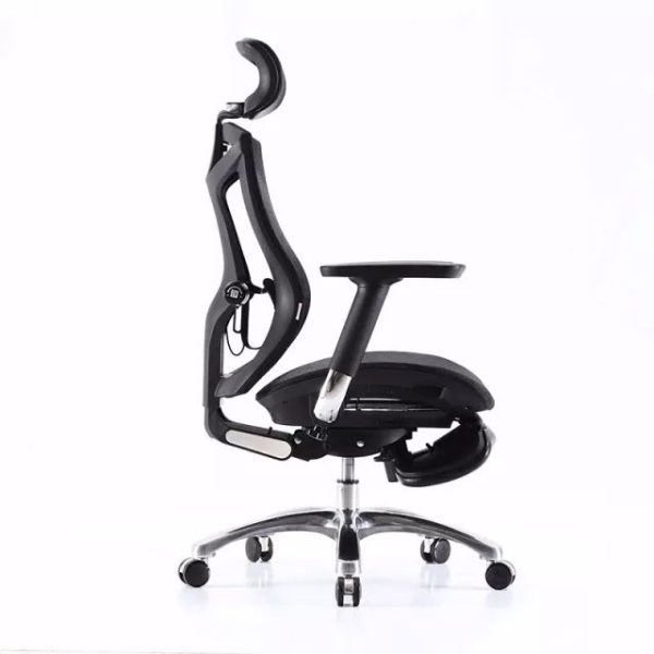 Sihoo Ergonomic Office Chair V1 4D Adjustable High-Back Breathable With Footrest And Lumbar Support Black - Image 2