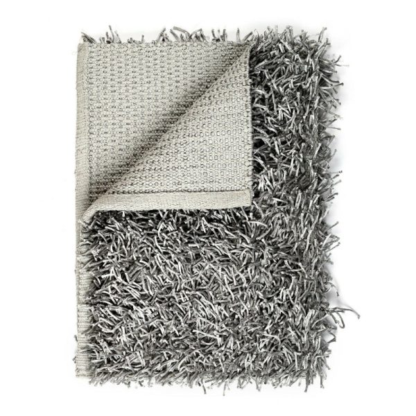 Luxury High Pile Soft Non Slip Bathmat 50 x 80cm (Silver) - Image 2