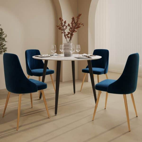 Ocean’s Velvet Dining Set - Image 2